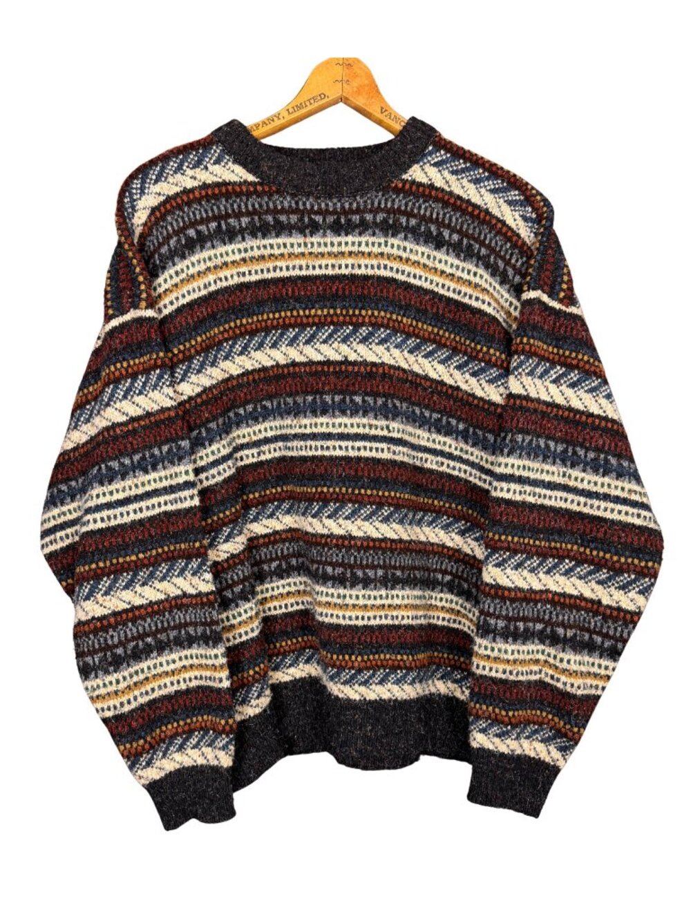 Vintage 90s Earth Tone Southwest Knit Pullover, Southwest Aesthetic, Grandpa